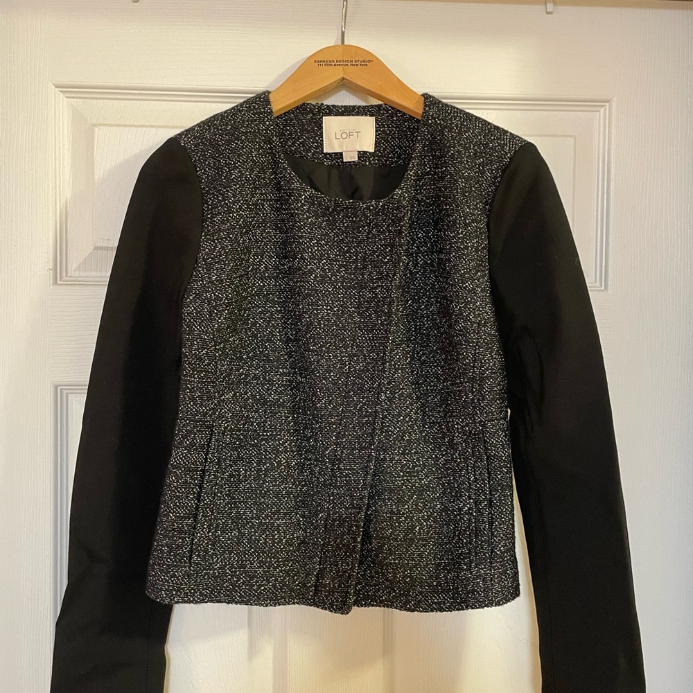 Loft Cropped Tweed Jacket - Picture 6 of 6